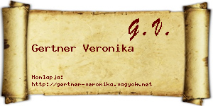 Gertner Veronika névjegykártya
